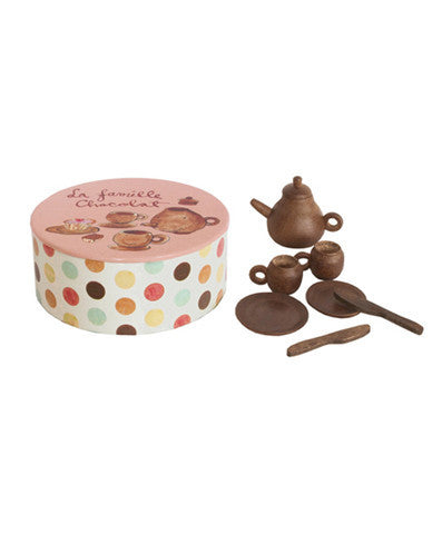 Maileg Chocolate Tea Set in Tin Box