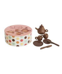 Maileg Chocolate Tea Set in Tin Box