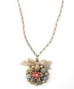 Elements by Jill Schwartz Flower and Ribbon Necklace