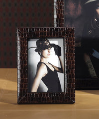 Equestrian Faux Croc Photo Frames