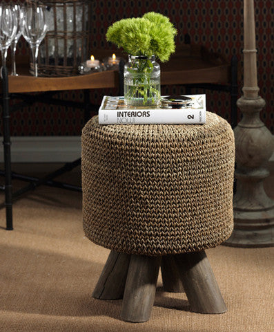 Equestrian Woven Footstool