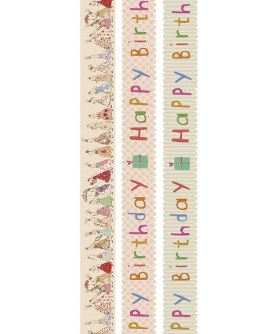 Maileg Decorative Masking Birthday Tape, Set of Three