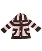 Knit Striped Hoodie, Pink