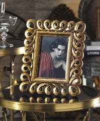 Venezia Carved Wooden Photo Frame, Gold