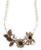 Elements by Jill Schwartz Leaf Crystal Necklace