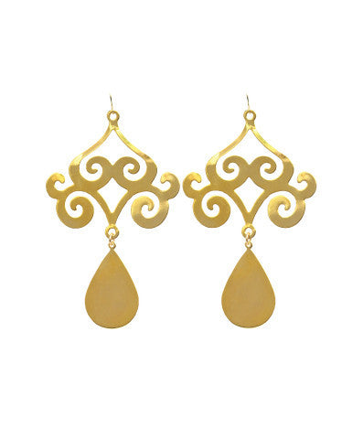 Dubai Earrings in Gold, Large