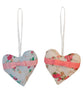 Maileg Fabric Assorted Romantic Heart Ornaments, Set of Four