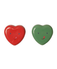 Maileg Keepsake Heart-Shaped Tin Boxes, Set of Two