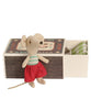 Maileg Little Brother Mouse in Matchbox