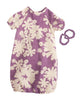 Maileg Mega Purple Floral Dress With Hair Elastics