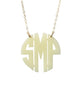 Acrylic Block Monogram Necklace