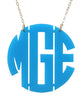 Acrylic Block Monogram Necklace