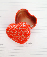 Maileg My Flower Dot Heart-Shaped Tin Box