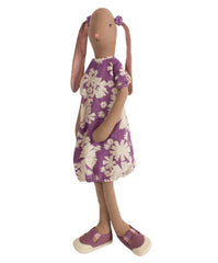 Maileg Mega Purple Floral Dress With Hair Elastics